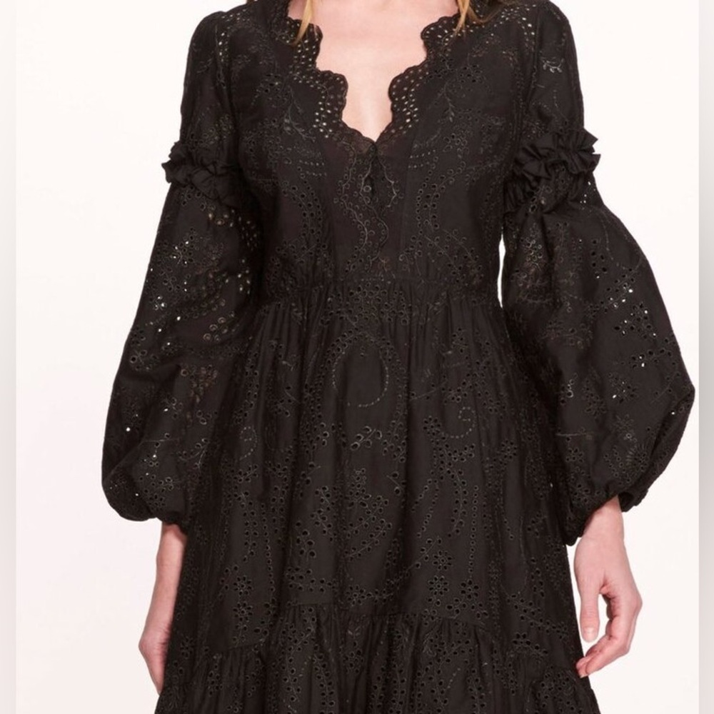 NWT Marchesa Rosa Nolana Midi Dress - Picture 4 of 16
